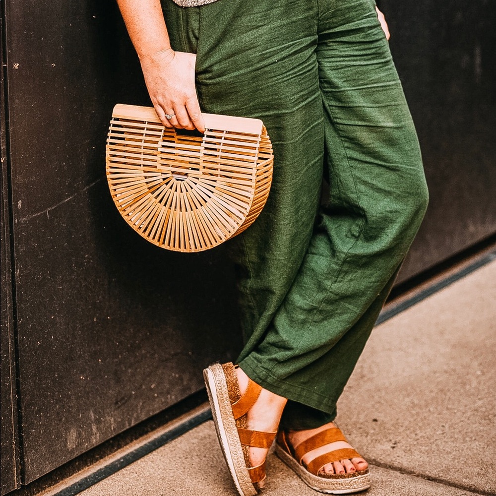 Woven Bamboo Ark Handbag